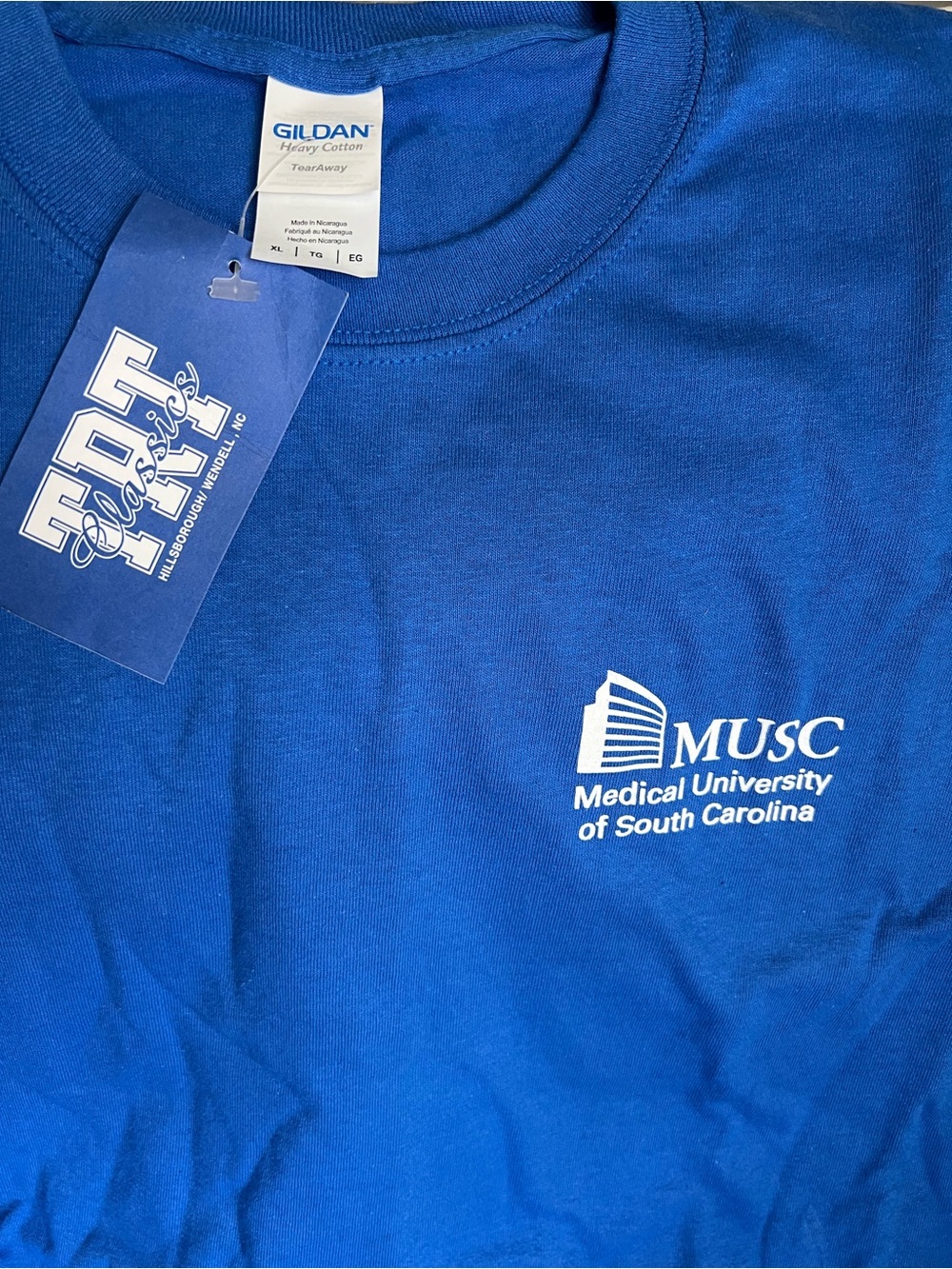 Gildan Blue MUSC Medical University of South Carolina Logo T-Shirt - Adult XL